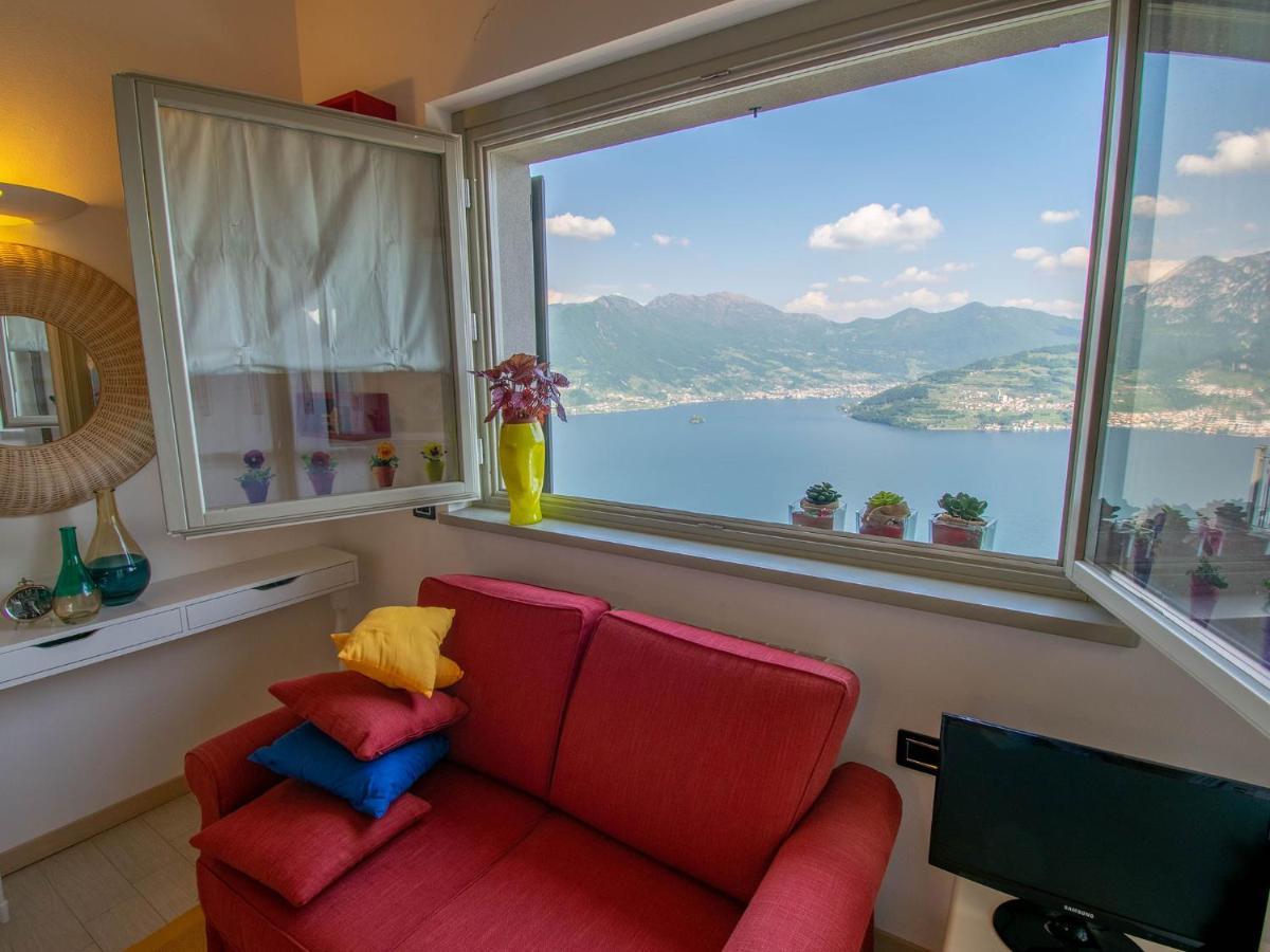 Cherubino - Stunning Lake View With Swimming Pool Parzanica Dış mekan fotoğraf